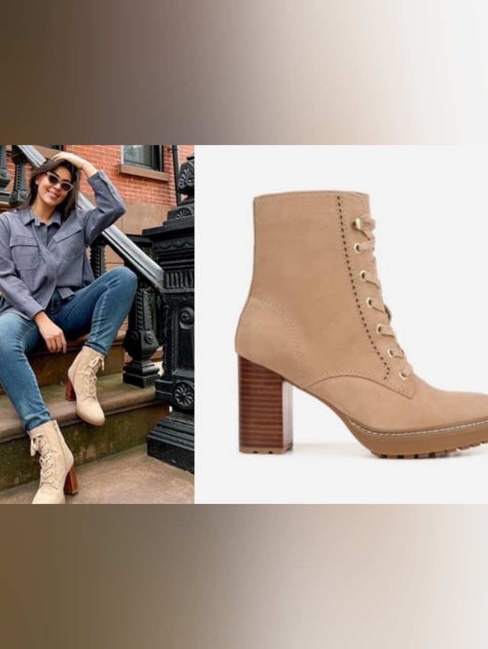 NWOT Naturalizer Women Taupe Suede Ankle Booties